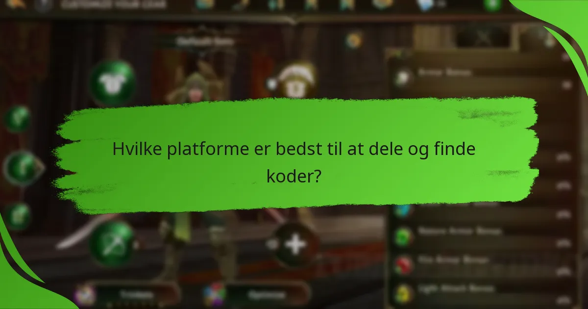Hvilke platforme er bedst til at dele og finde koder?